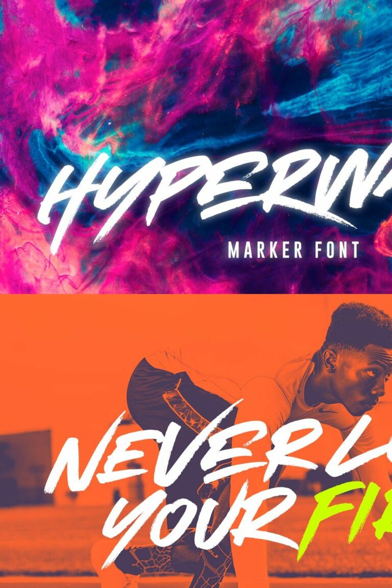 HYPERWAVE Marker Font – MasterBundles