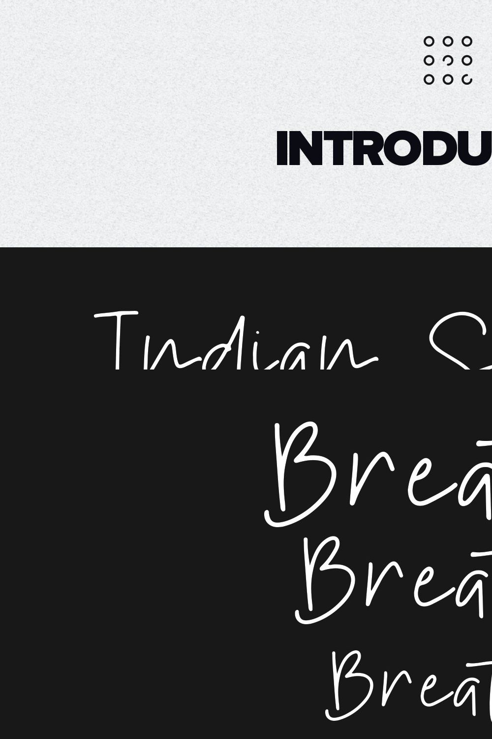 Indian Summer Handwritten font pinterest preview image.
