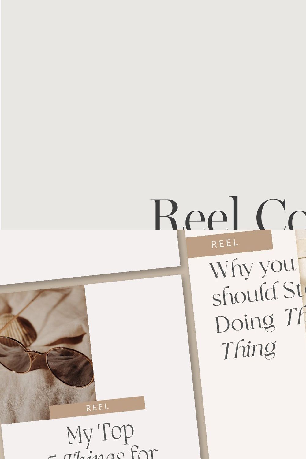 Instagram Reel Cover Templates pinterest preview image.