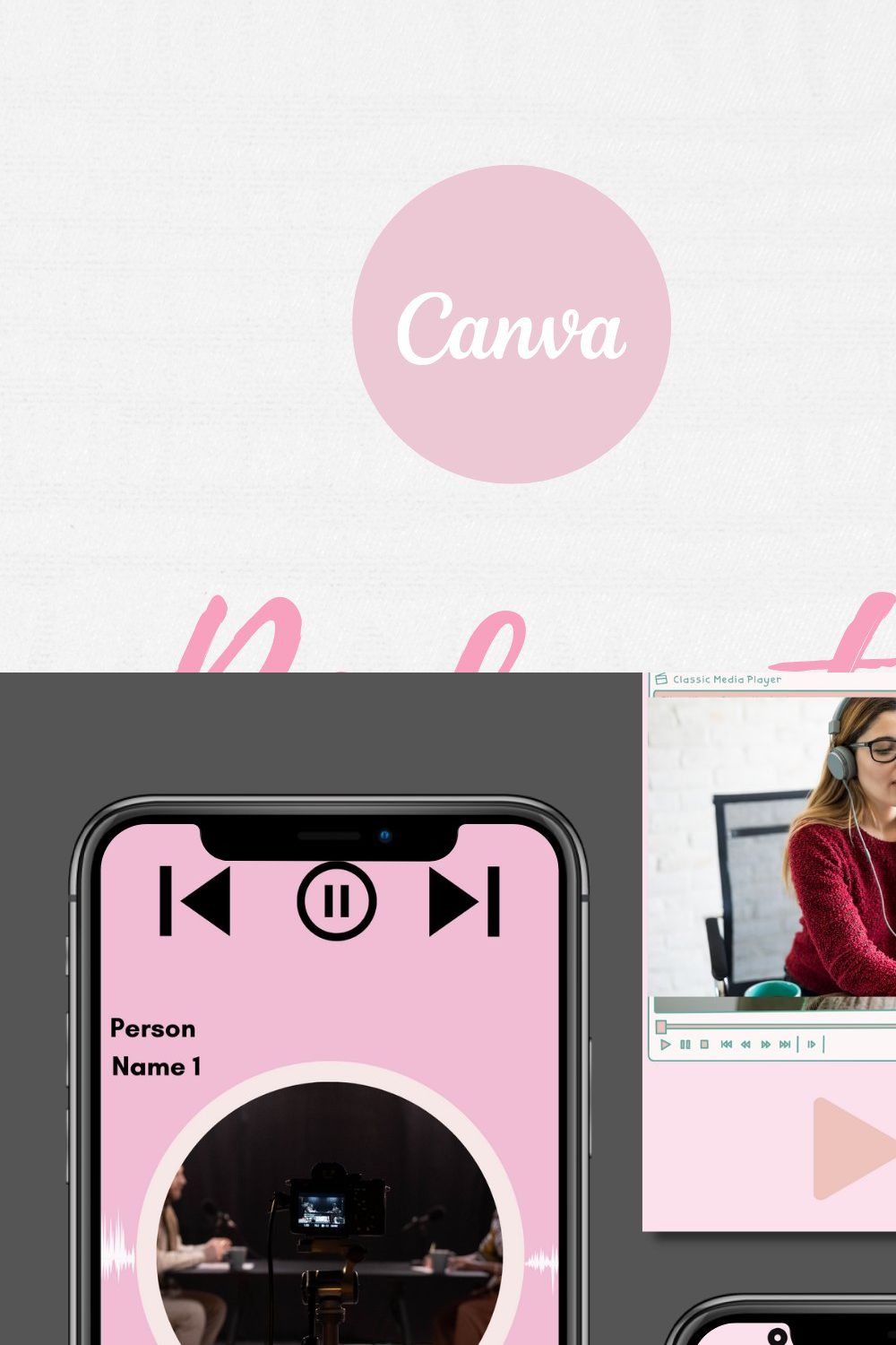 Instagram Reel Covers for Podcasts pinterest preview image.