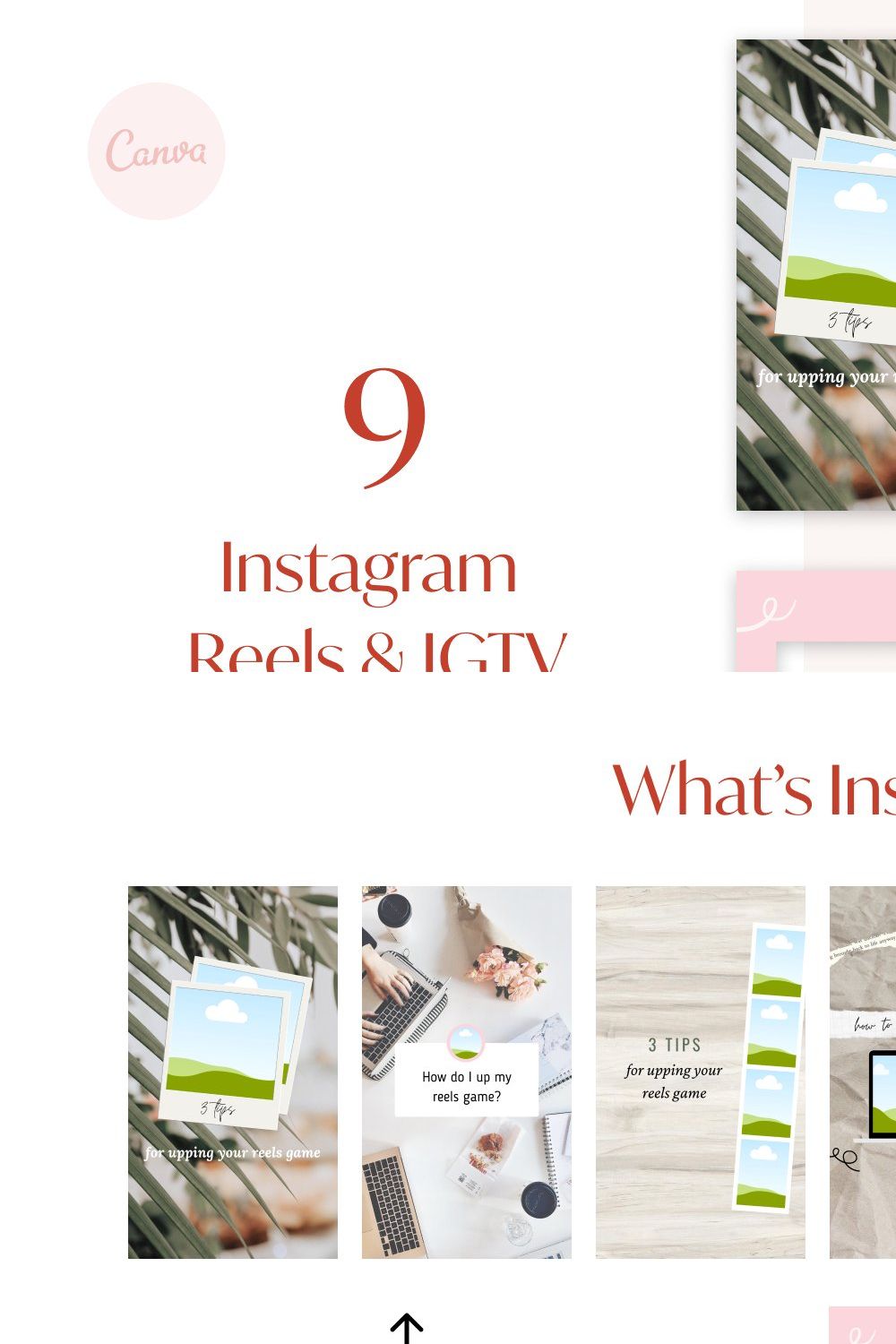 Instagram Reels & IGTV Templates pinterest preview image.