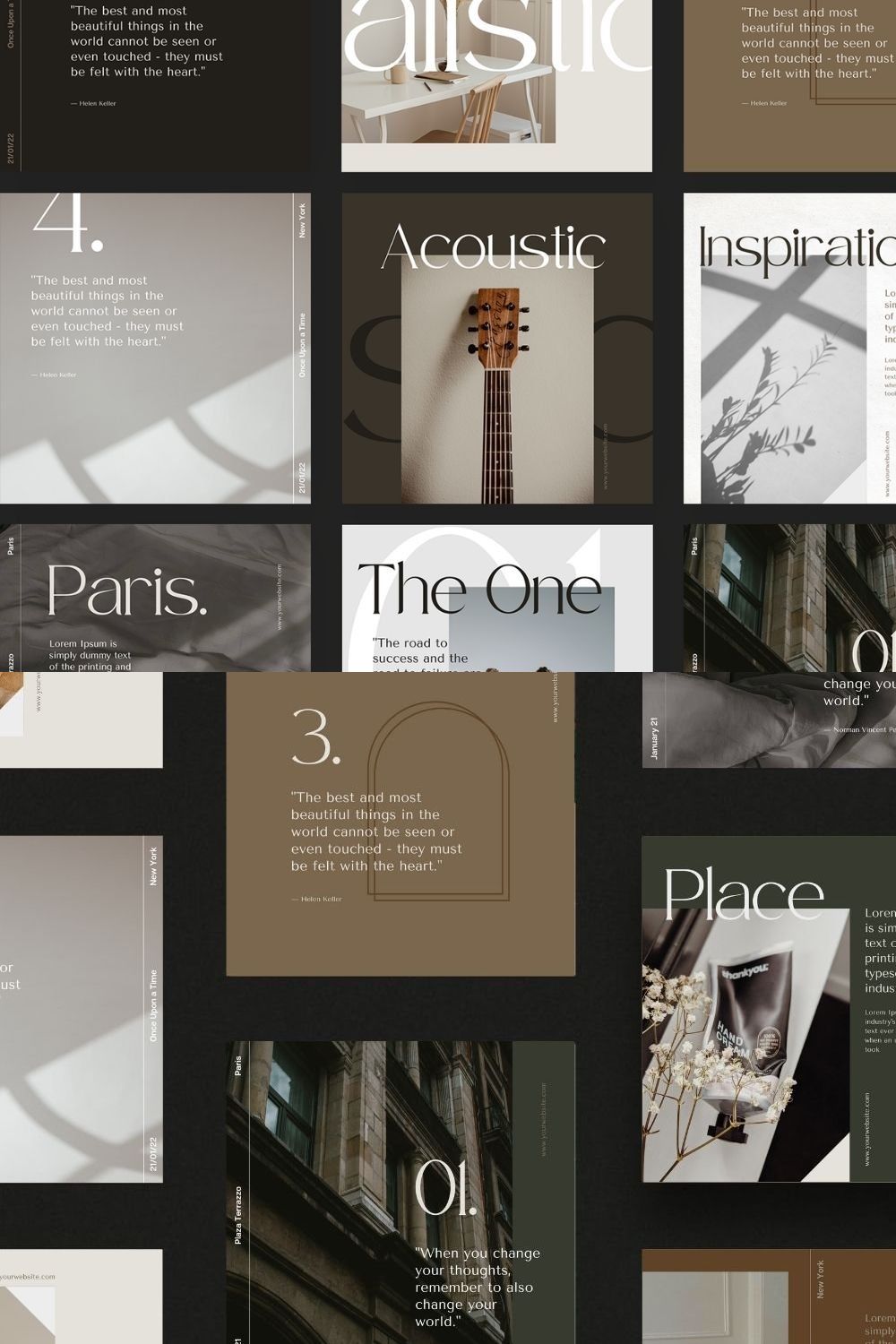 Instagram Templates for CANVA pinterest preview image.
