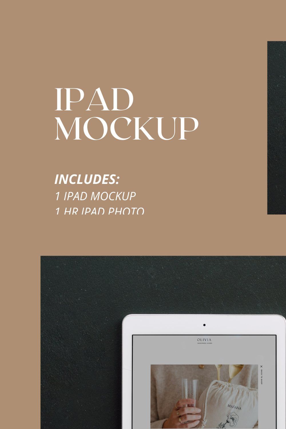 Ipad Mockup, CAES 10 pinterest preview image.