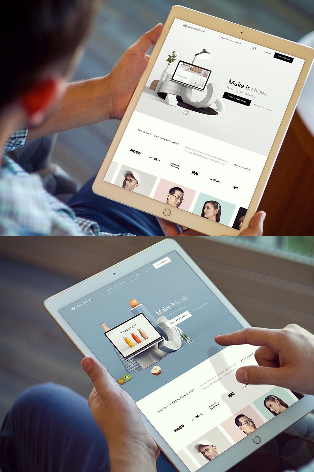 iPad Pro Mockups v7 pinterest preview image.