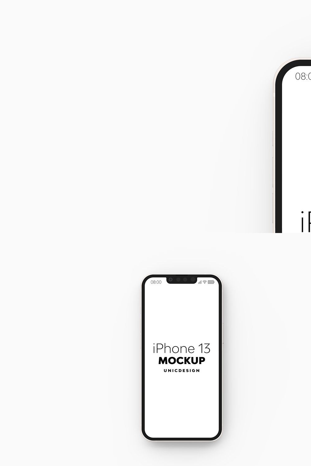 iPhone 13 Mockup pinterest preview image.
