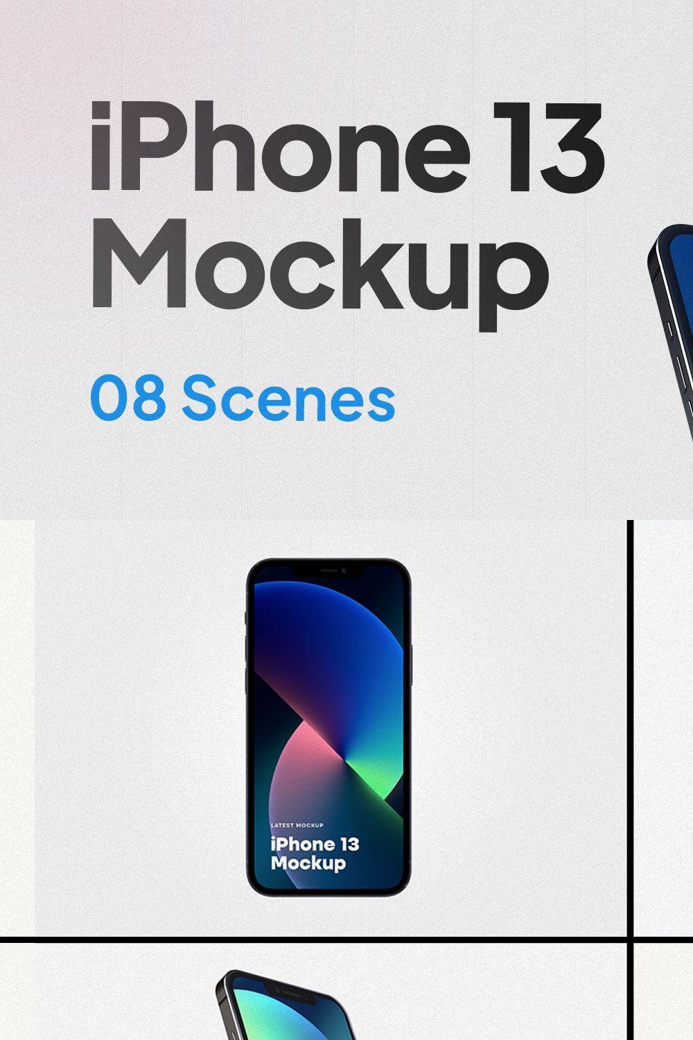 iPhone 13 Pro Mockup pinterest preview image.
