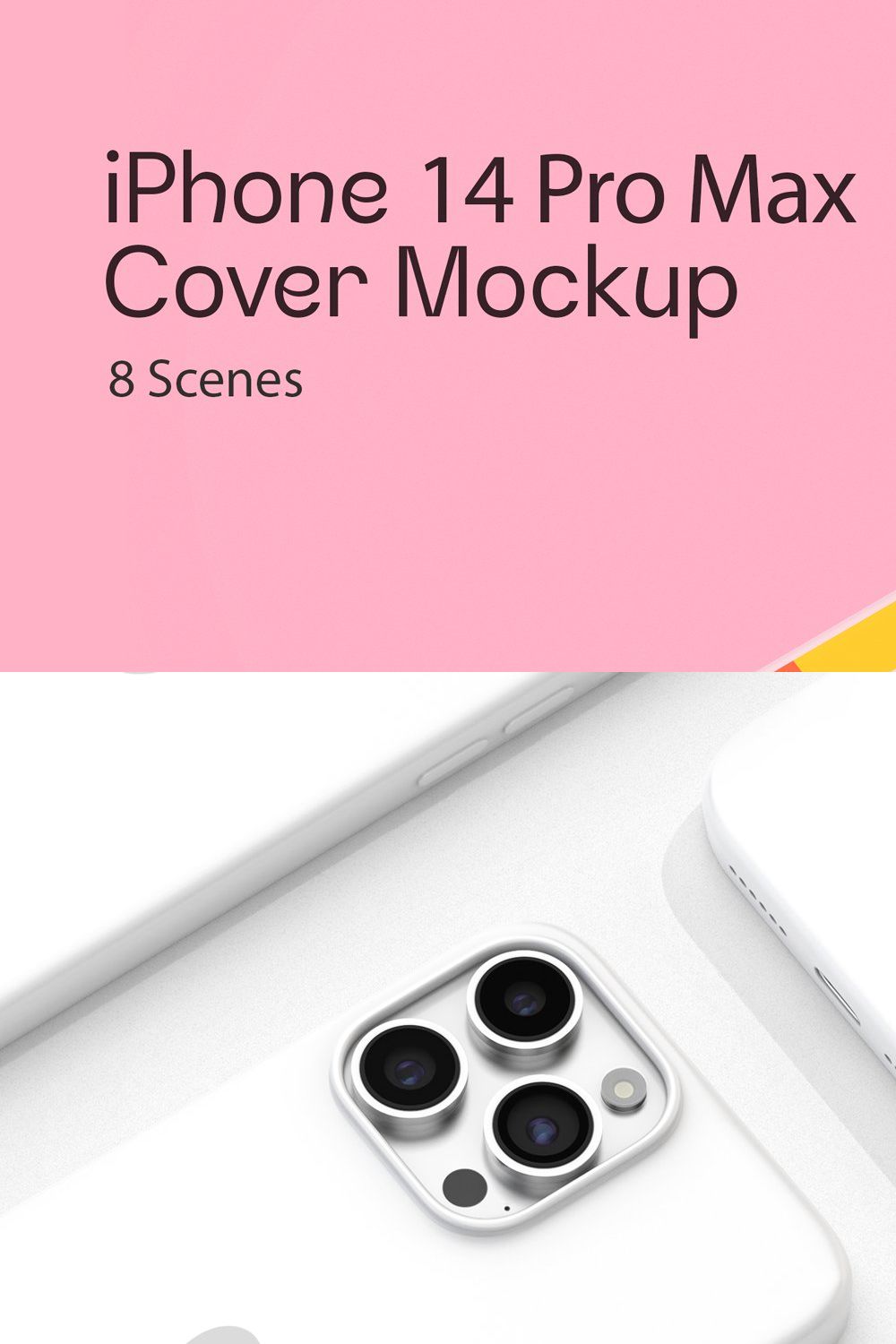 iPhone 14 Pro Max Case Mockup pinterest preview image.