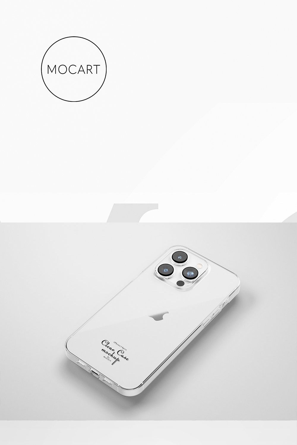 iPhone 14Pro Clear Case Mockup pinterest preview image.