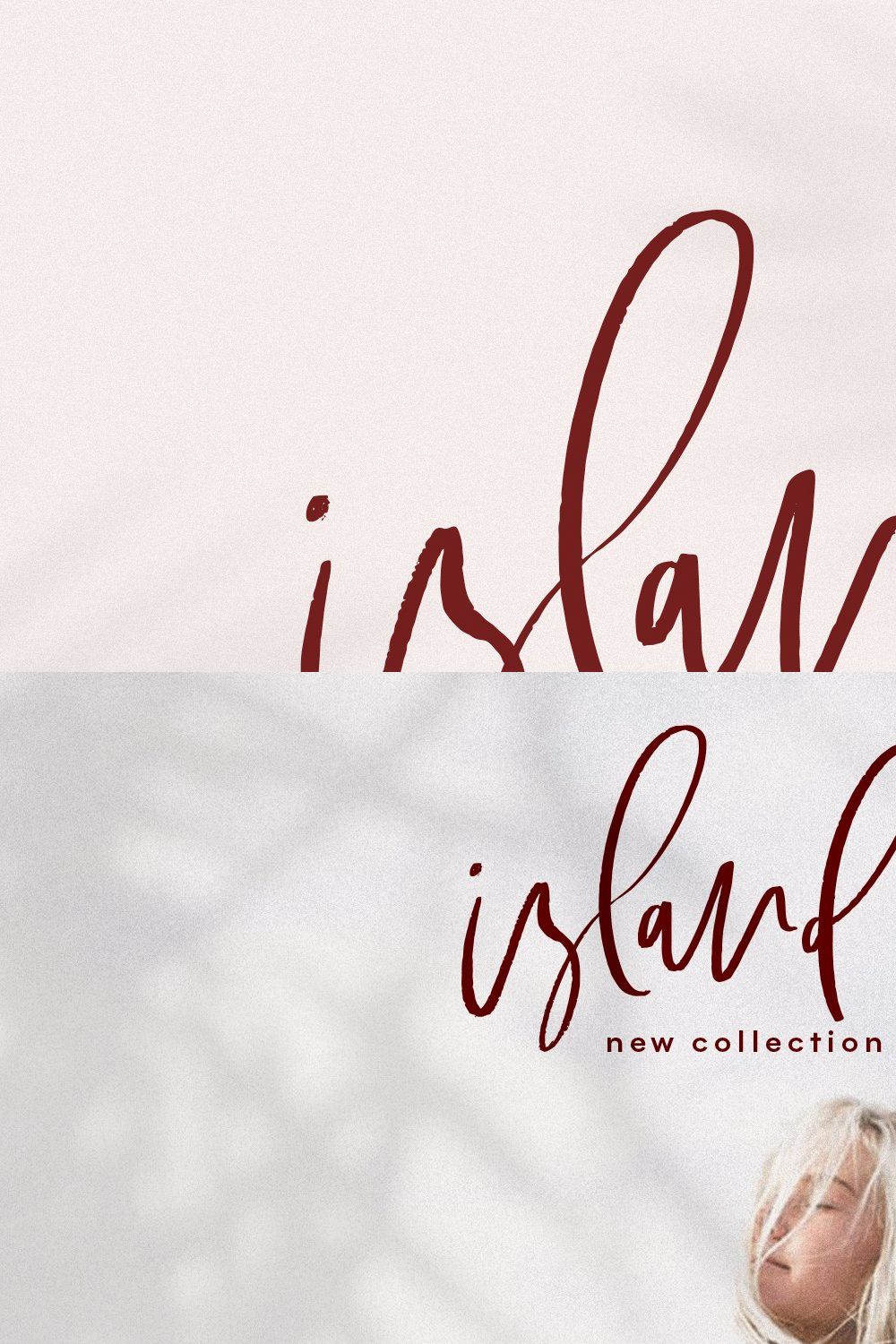 Islander | Handwritten Script Font pinterest preview image.