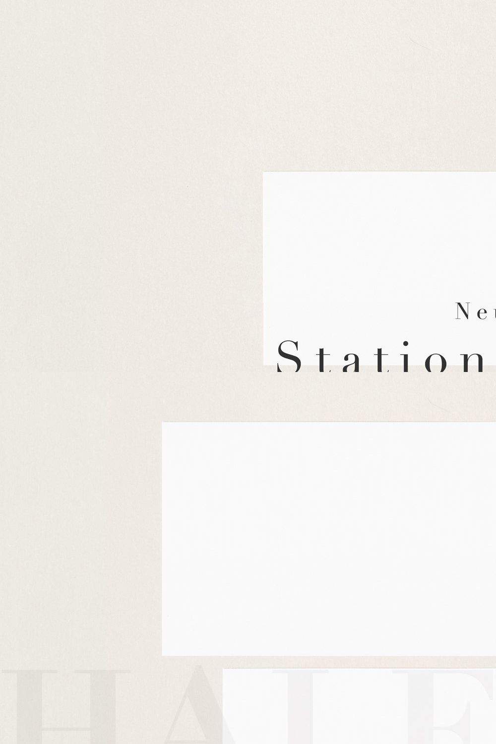 Ivory Styled Stationery Mockup pinterest preview image.