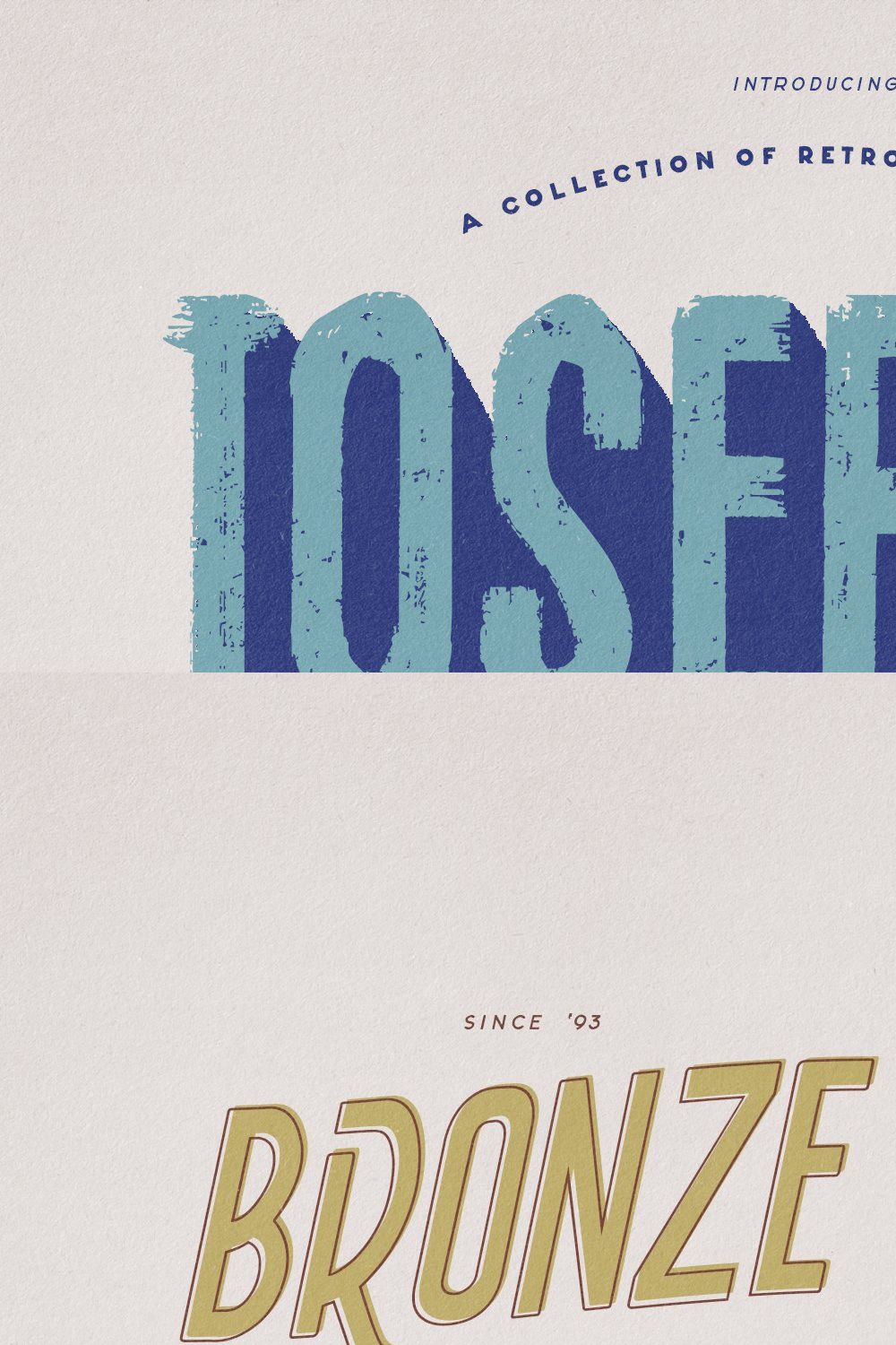 Josefina | Retro Modern Type Bundle pinterest preview image.