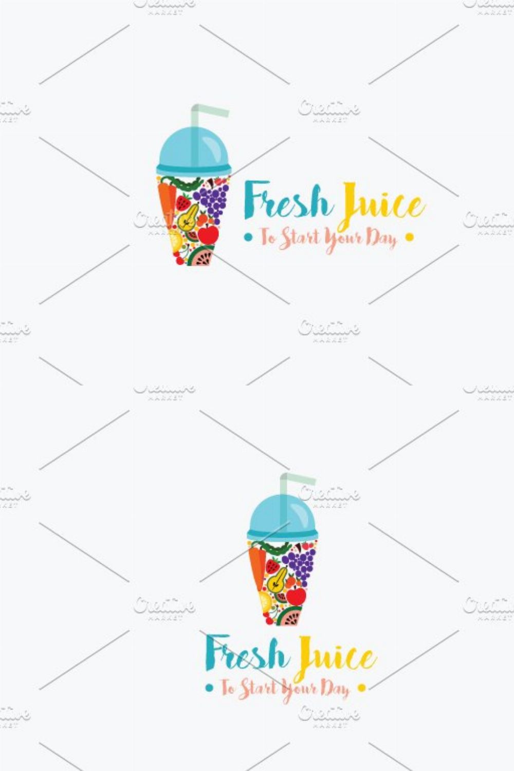 Juice Logo / Fresh Juice Logo pinterest preview image.