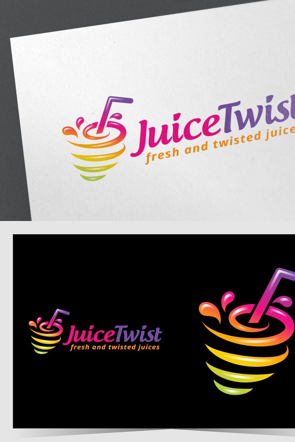 Juice Twist Logo pinterest preview image.