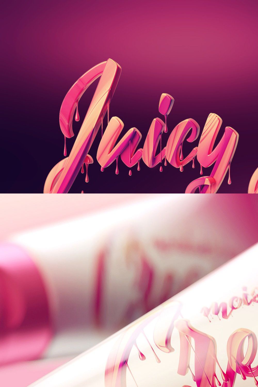 Juicy Jam – Color Bitmap Font pinterest preview image.