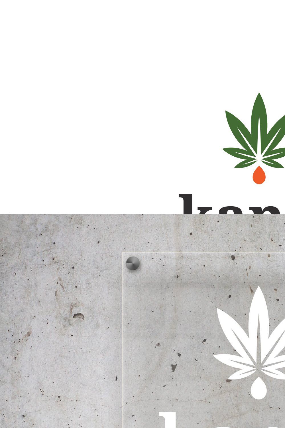 Kanol Cannabis Hemp Marijuana Logo pinterest preview image.