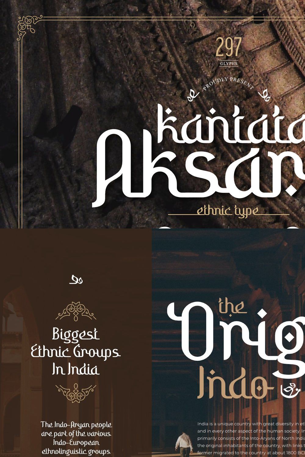 Kantata Aksara - Ethnic Type pinterest preview image.