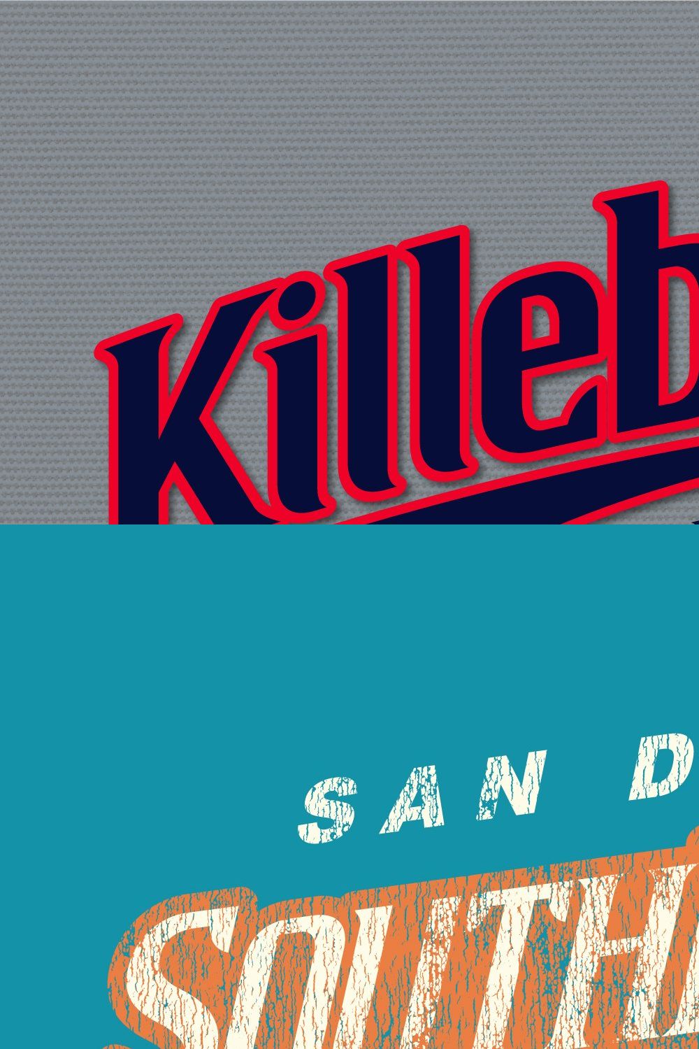 Killebrew Double | Athletic Typeface pinterest preview image.