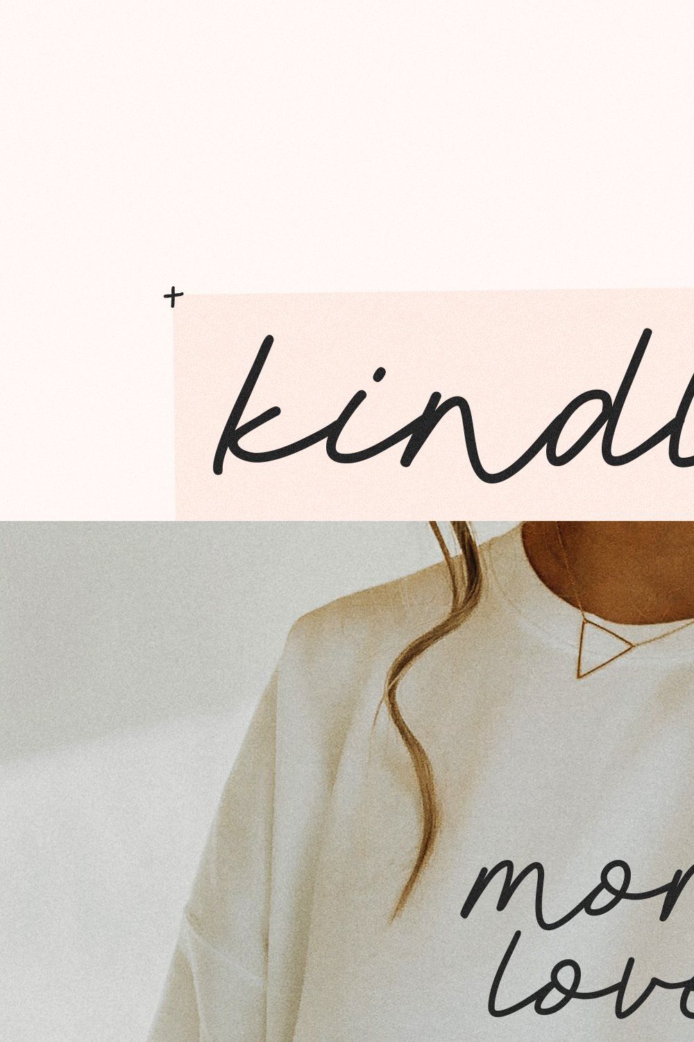 Kindlove | Handwritten Script Font pinterest preview image.