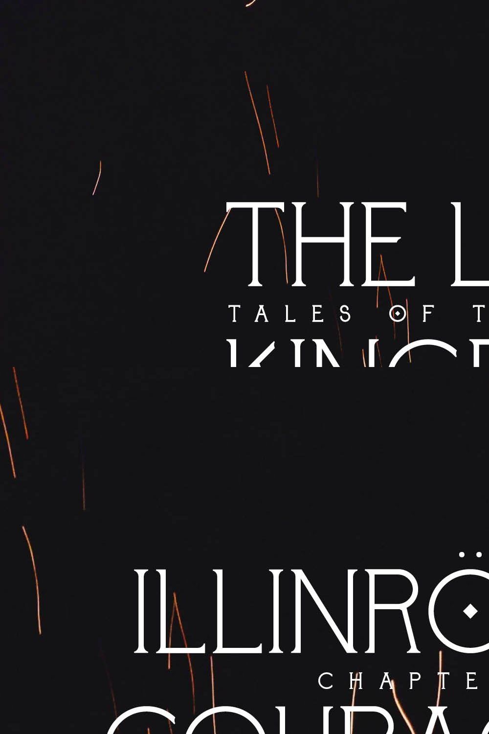 Kingdom Typeface pinterest preview image.