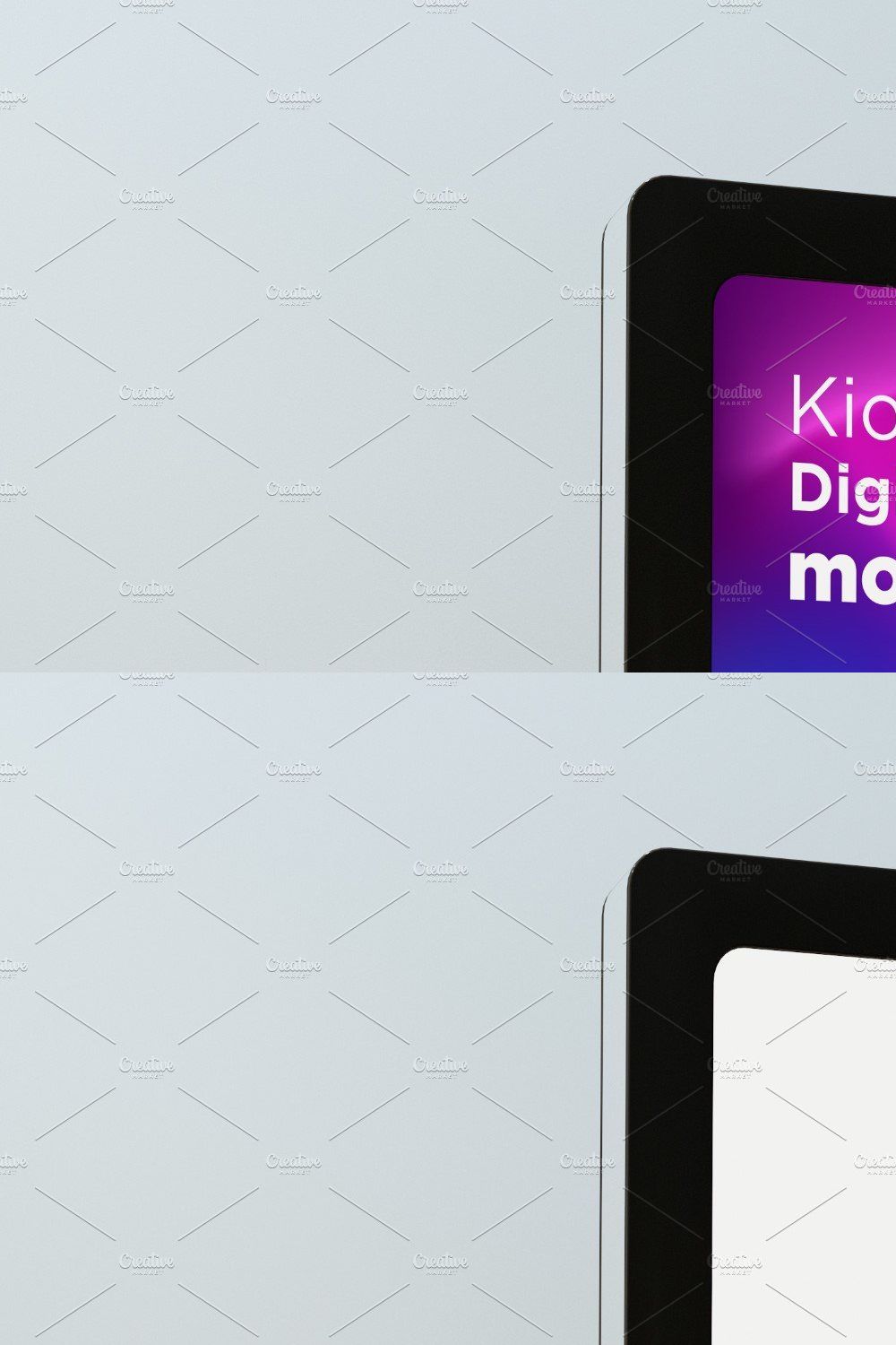 Kiosk Digital Sign Mockup pinterest preview image.