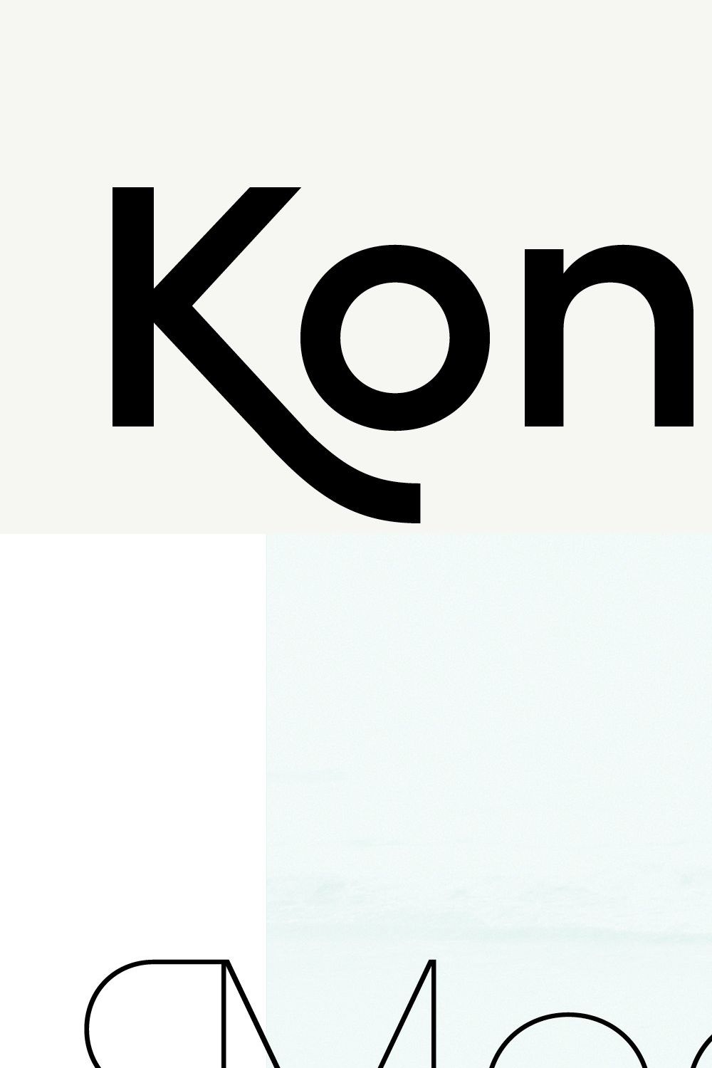 Konnect Font Family pinterest preview image.