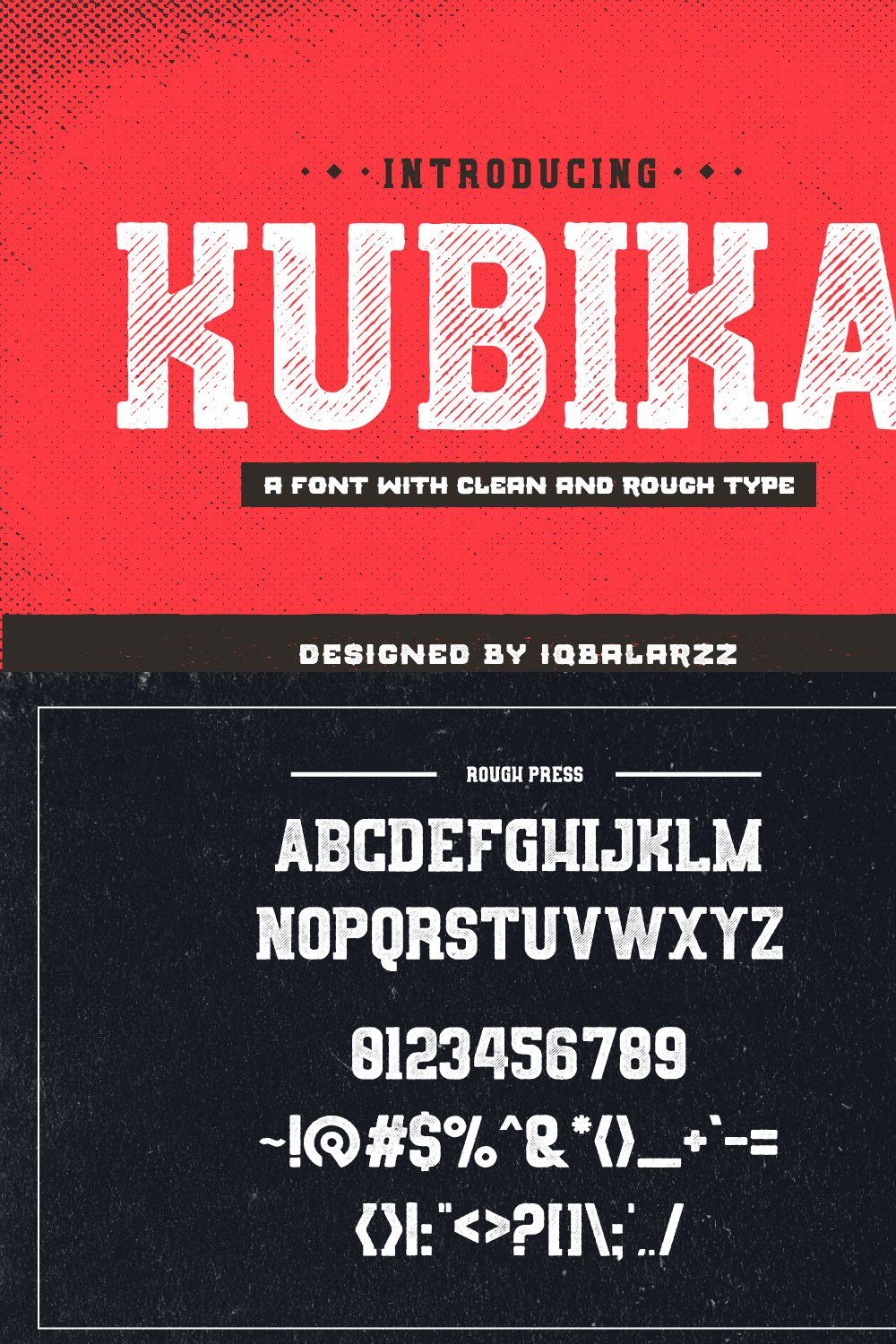 Kubika Slab Serif pinterest preview image.