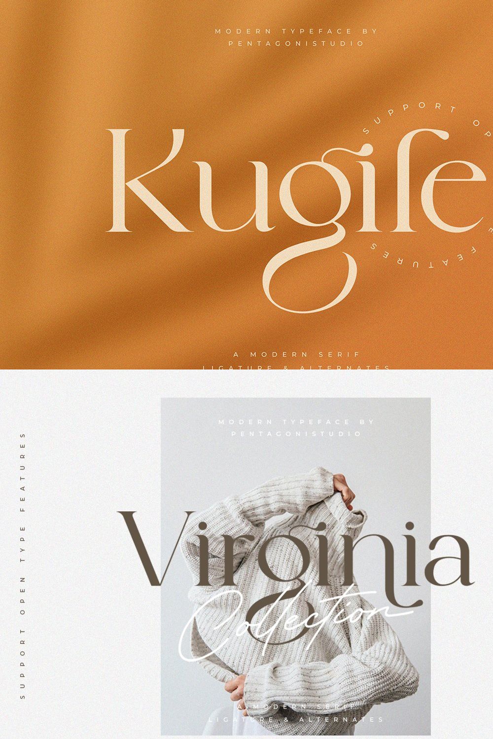 Kugile | Classy Serif Font pinterest preview image.