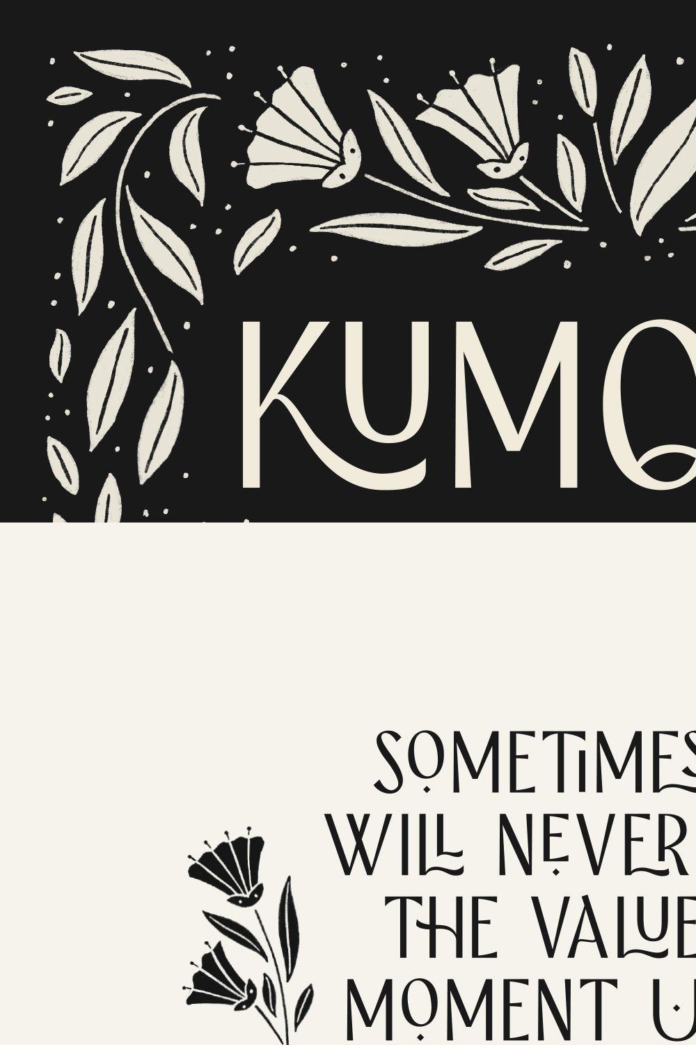 Kumquat Ligature Sans pinterest preview image.