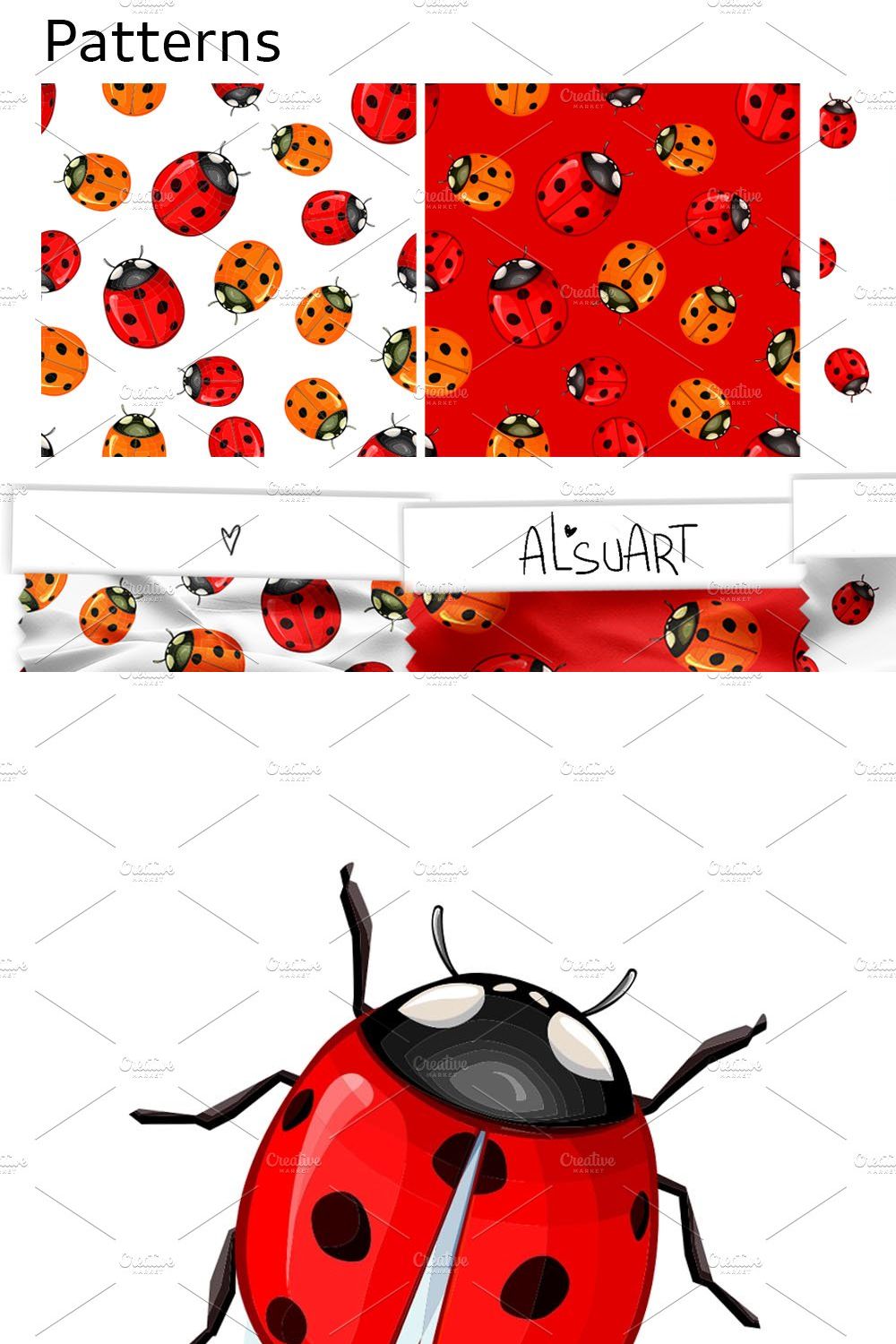 Ladybug pinterest preview image.