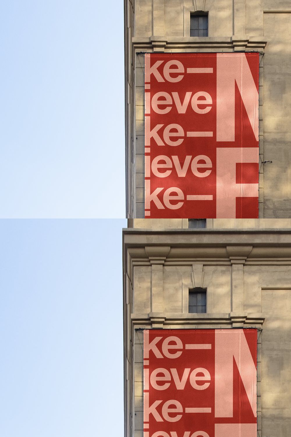 Large-scale urban billboard mockup pinterest preview image.