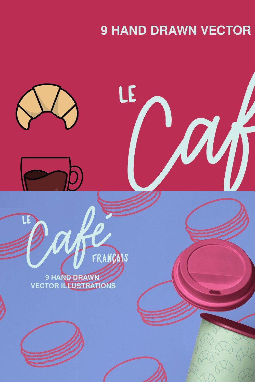 Le Cafe Français pinterest preview image.