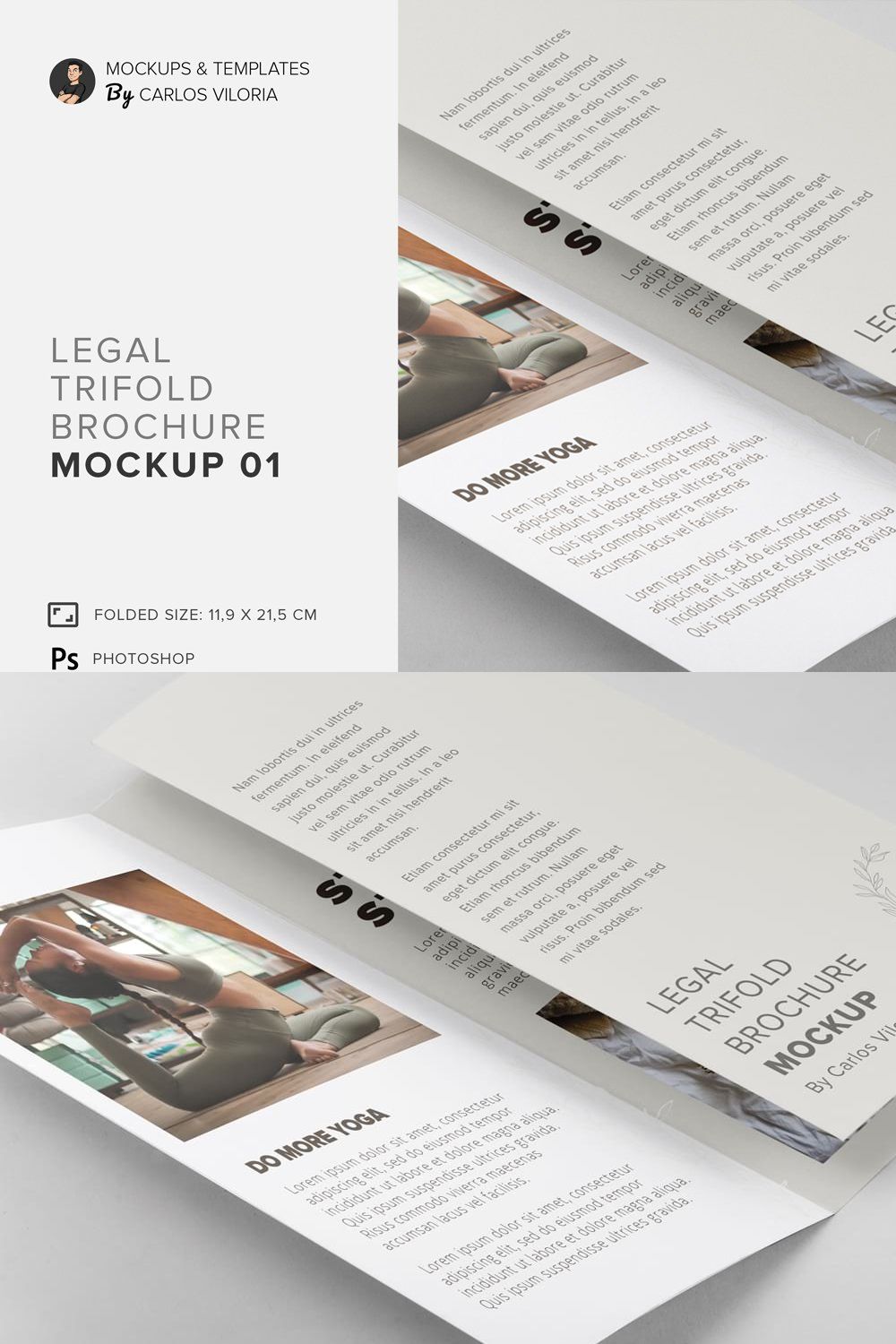 Legal Trifold Brochure Mockup 01 pinterest preview image.