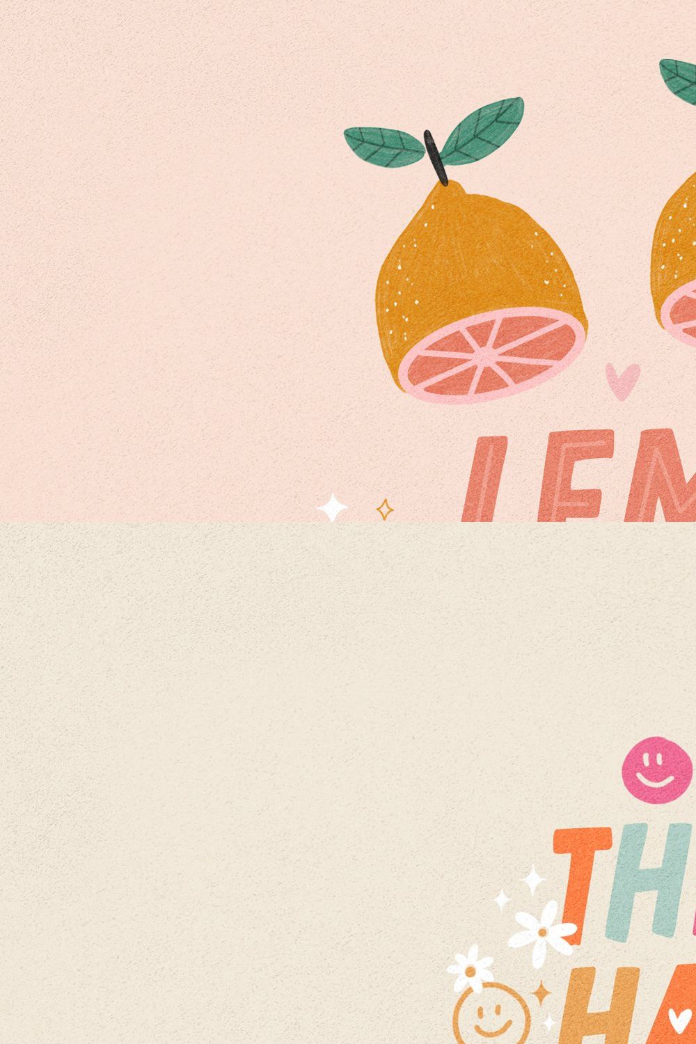 Lemon Milkshake Typeface and Dings pinterest preview image.