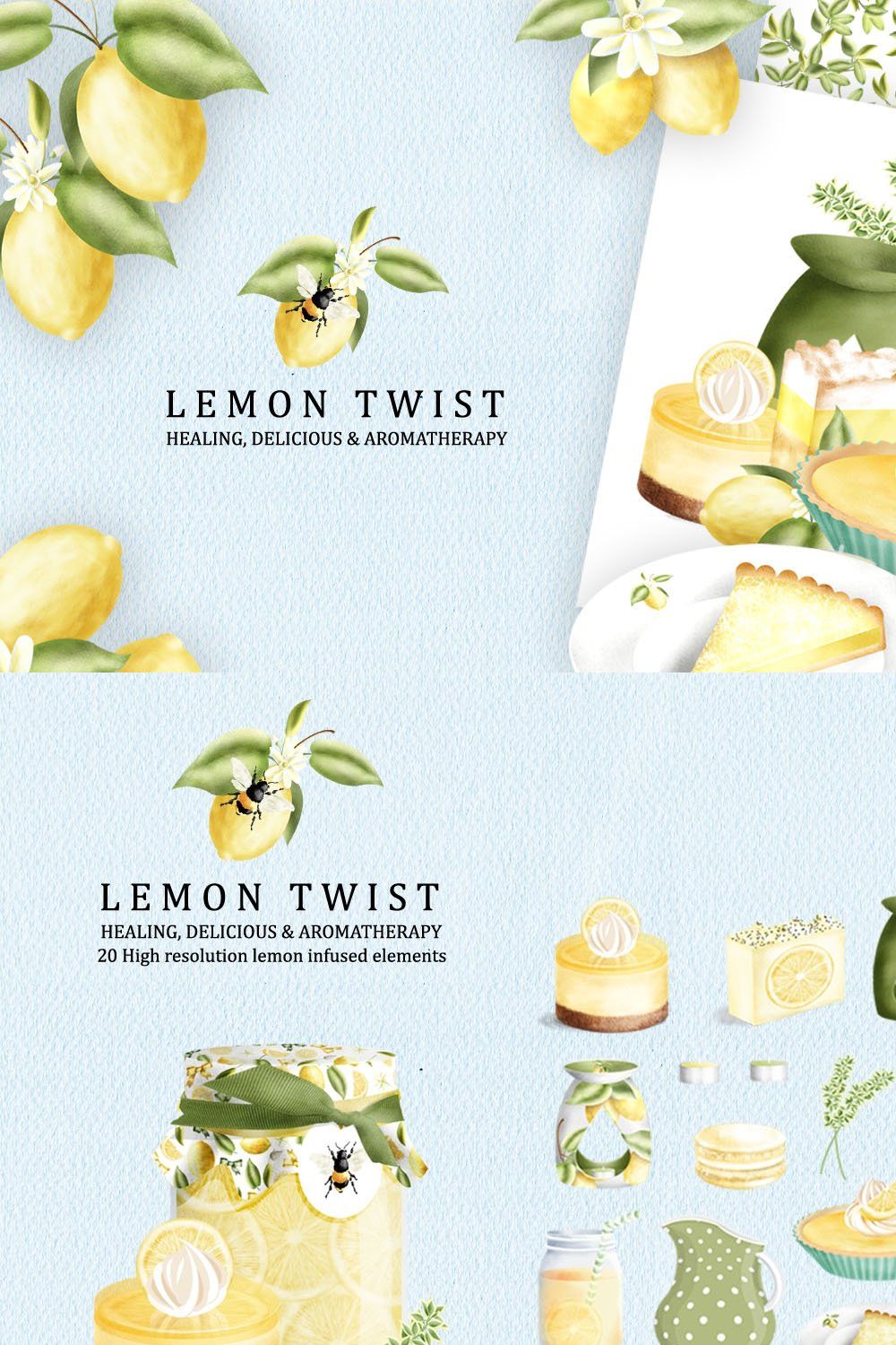 Lemon Twist - Graphics & Patterns pinterest preview image.