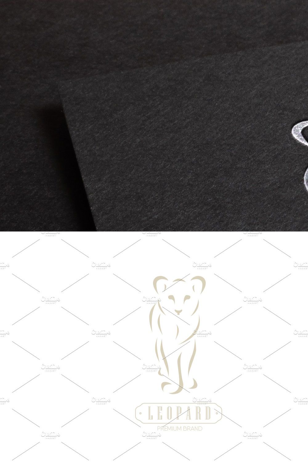 Leopard Logo Premium pinterest preview image.