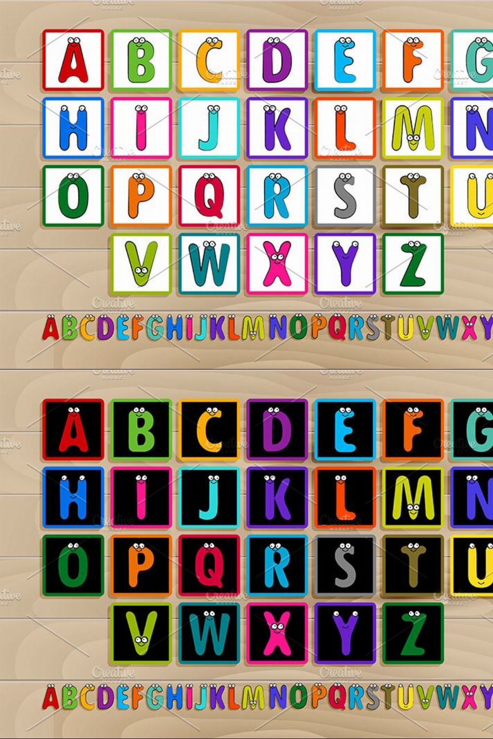 Letter blocks spelling baby blocks. pinterest preview image.