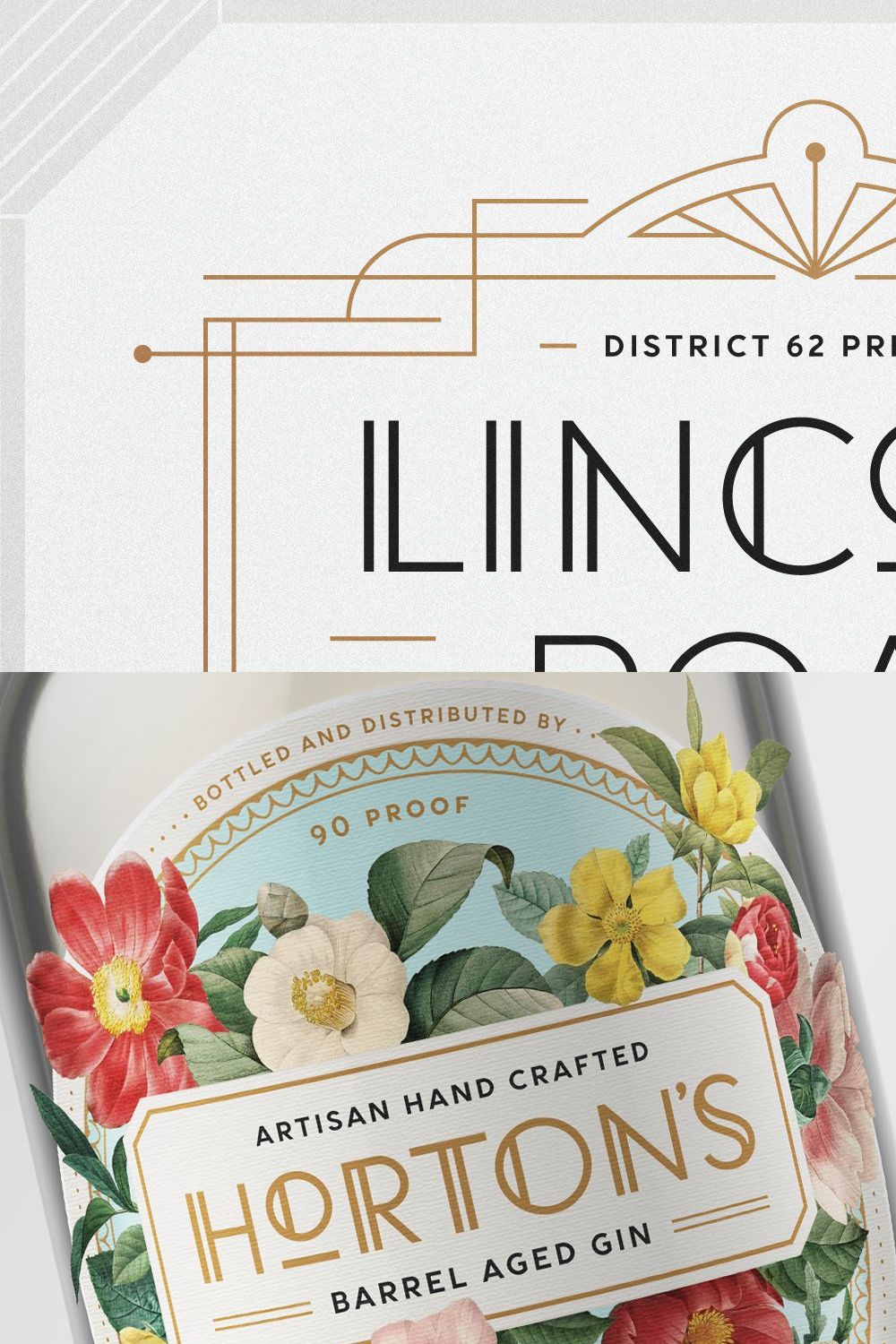 Lincoln Road Font Collection pinterest preview image.