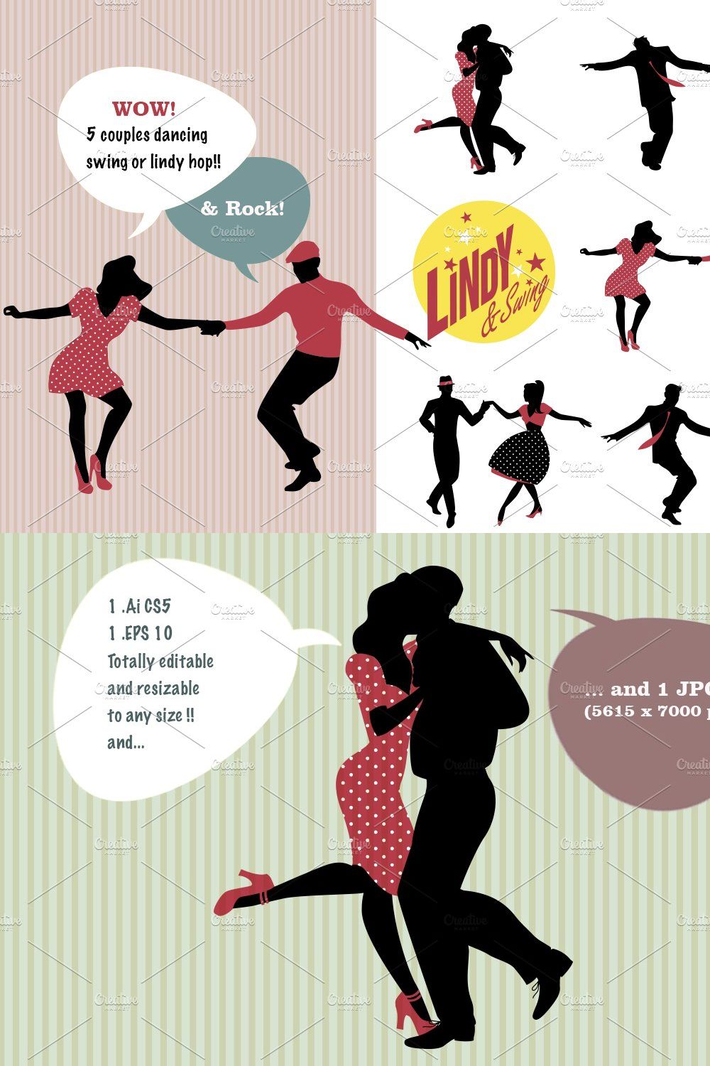 Lindy & Swing Party pinterest preview image.