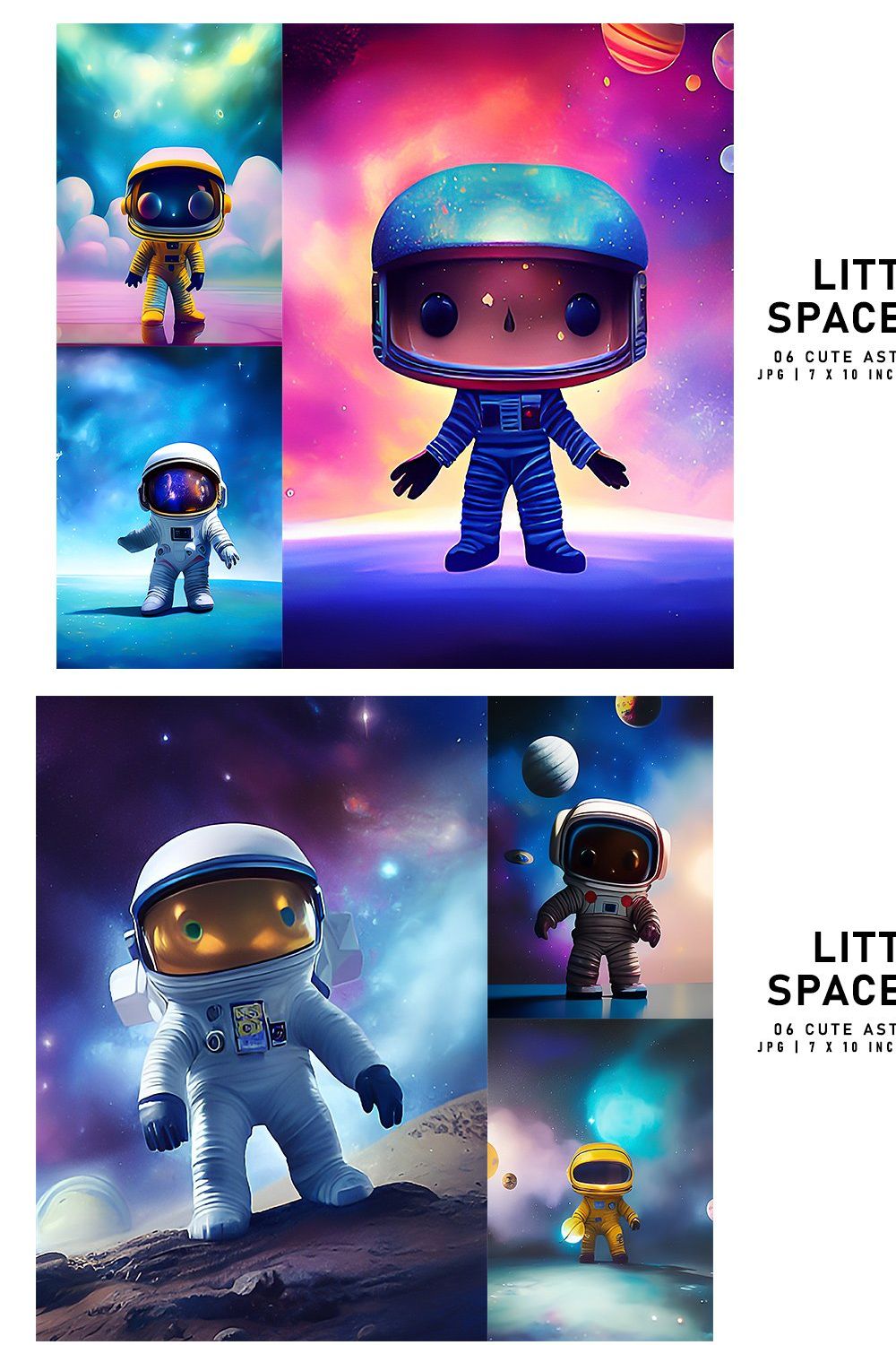 Little Spaceman pinterest preview image.