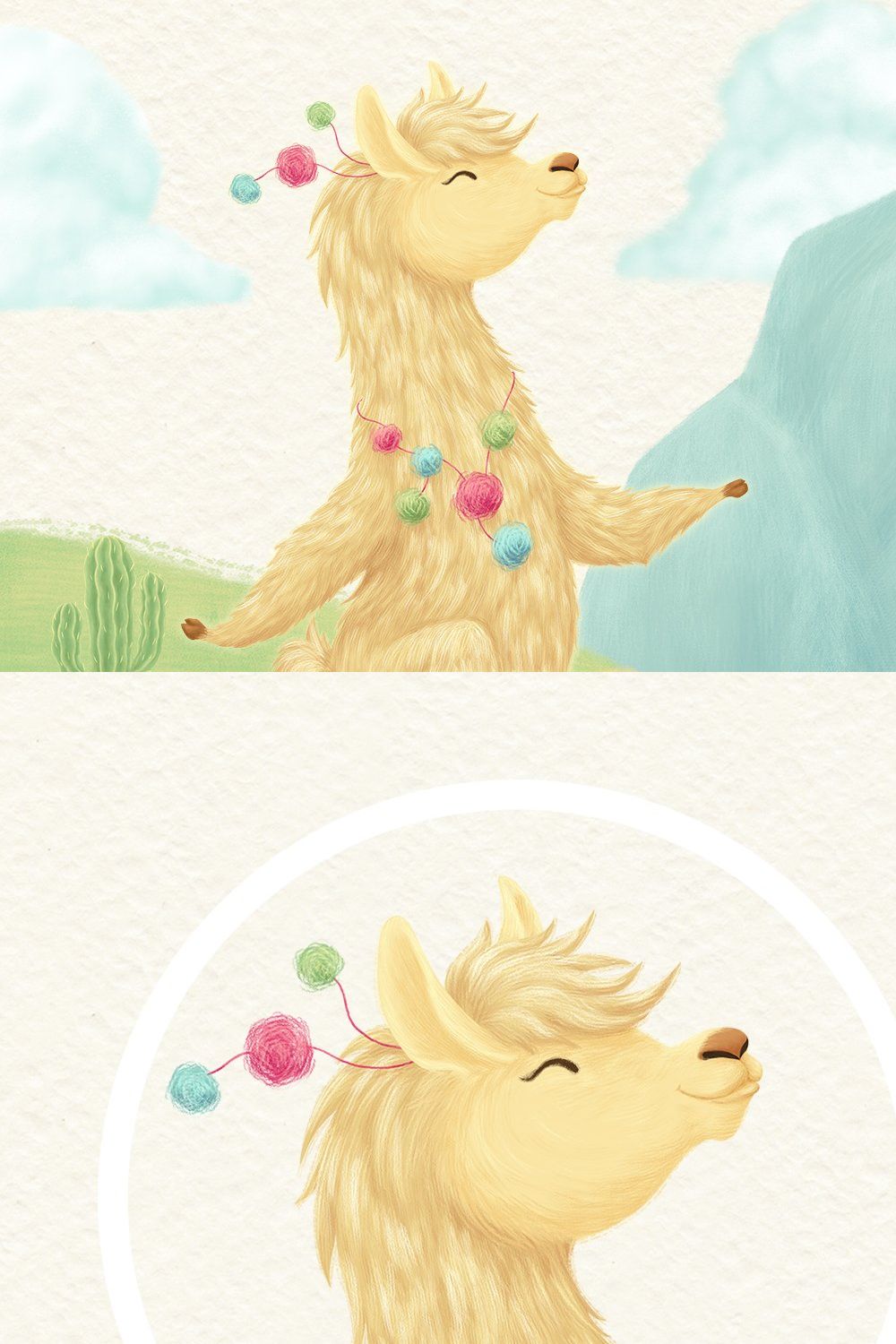 Llama Lifestyle Collection pinterest preview image.