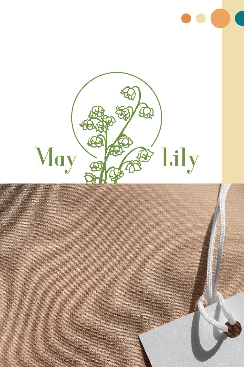 Logo MAY LILY pinterest preview image.