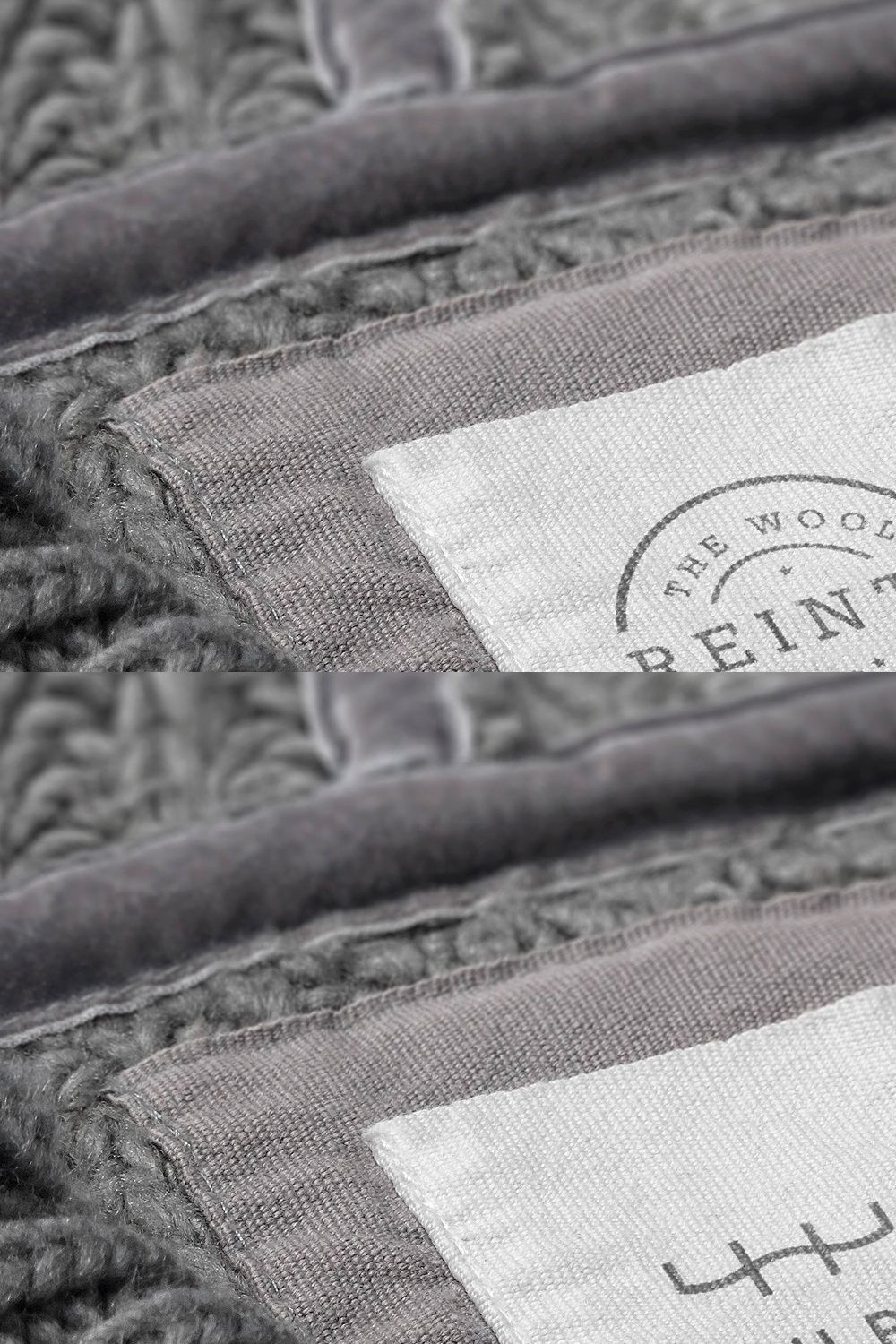 Logo Mockup Label Tag Sweater pinterest preview image.
