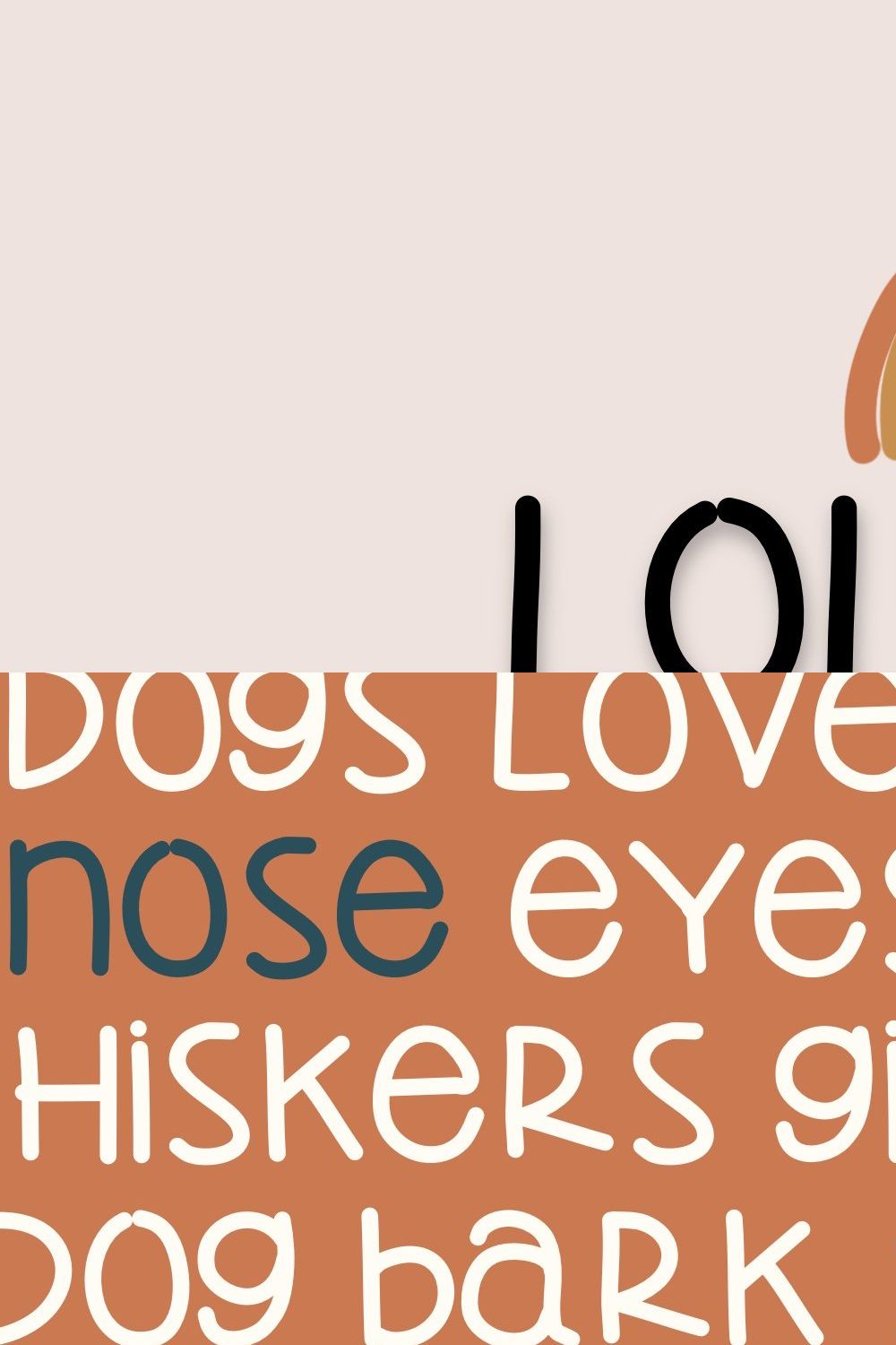 Lola Font Family pinterest preview image.