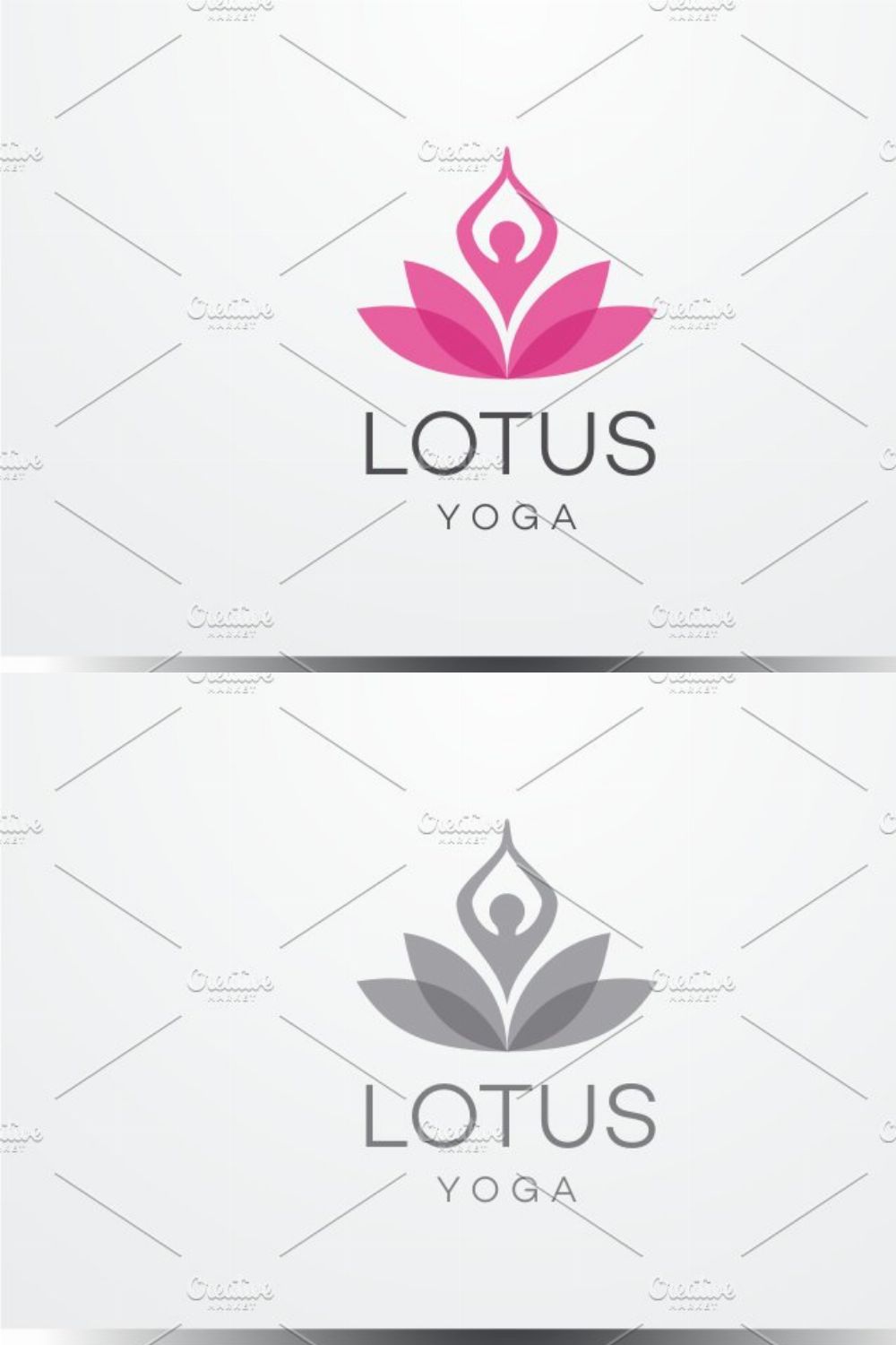 Lotus Yoga Logo pinterest preview image.