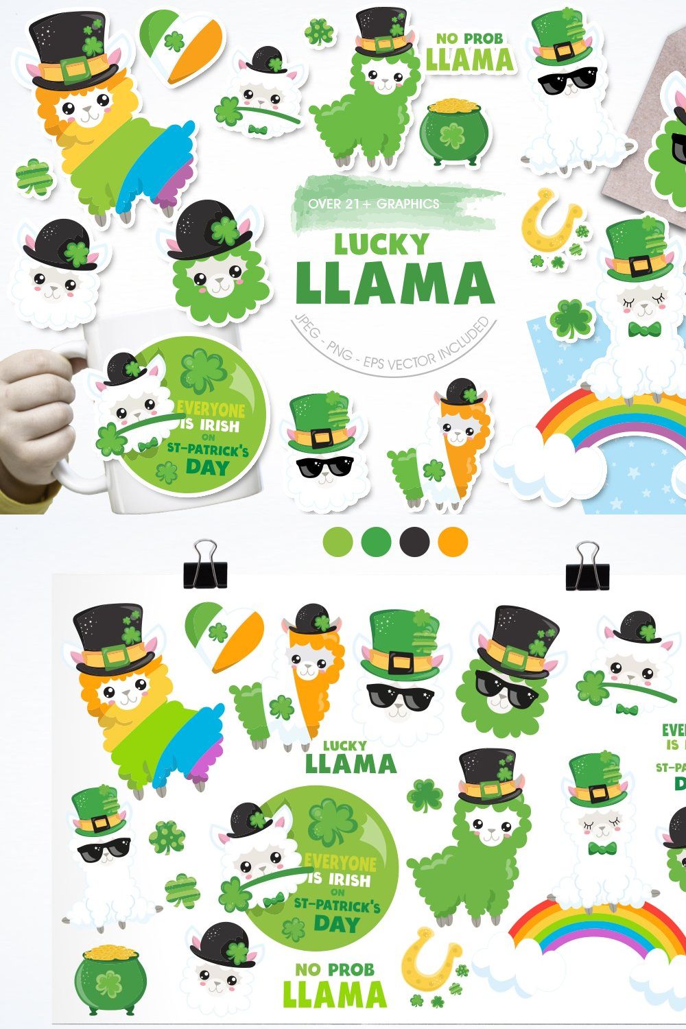 Lucky Llama pinterest preview image.