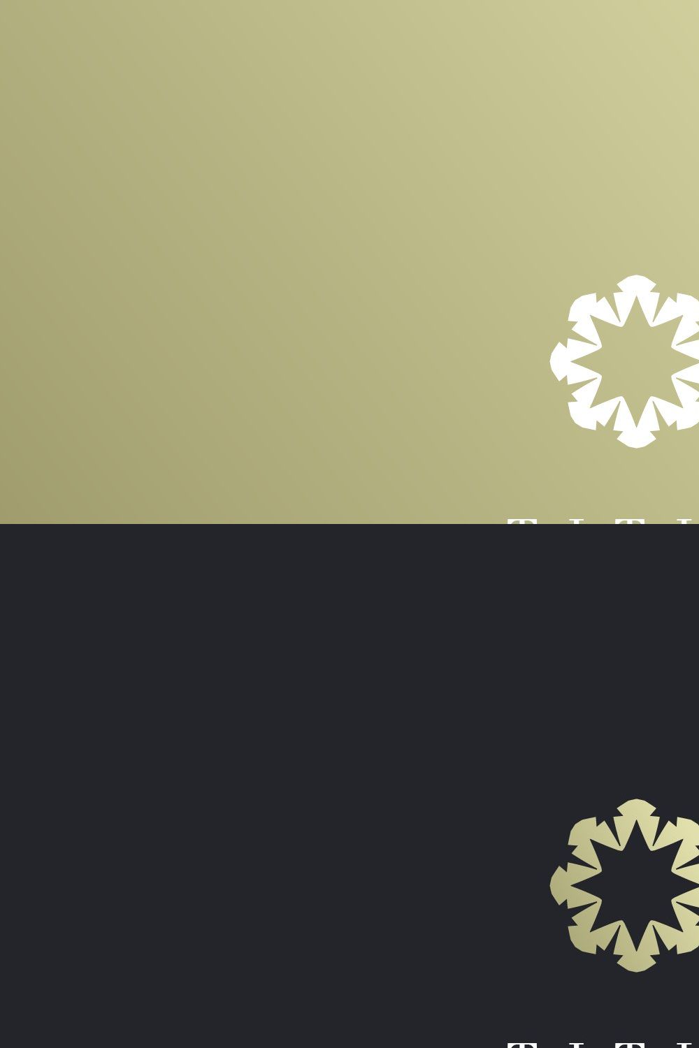 Luxury Daisy Logo pinterest preview image.