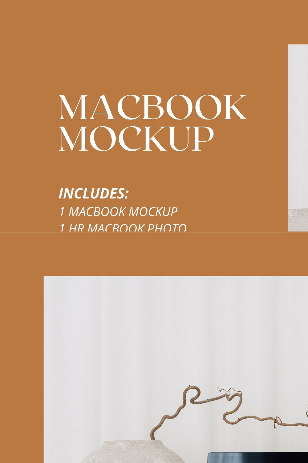 Macbook Mockup, TERRA 5 pinterest preview image.