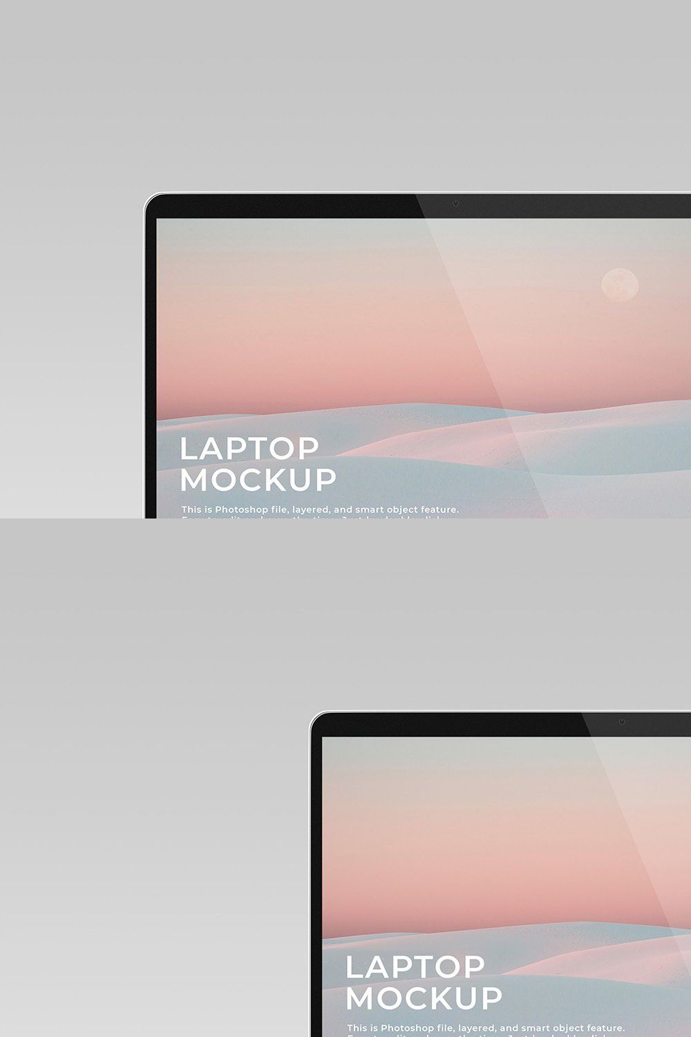 MacBook Pro Mockup pinterest preview image.