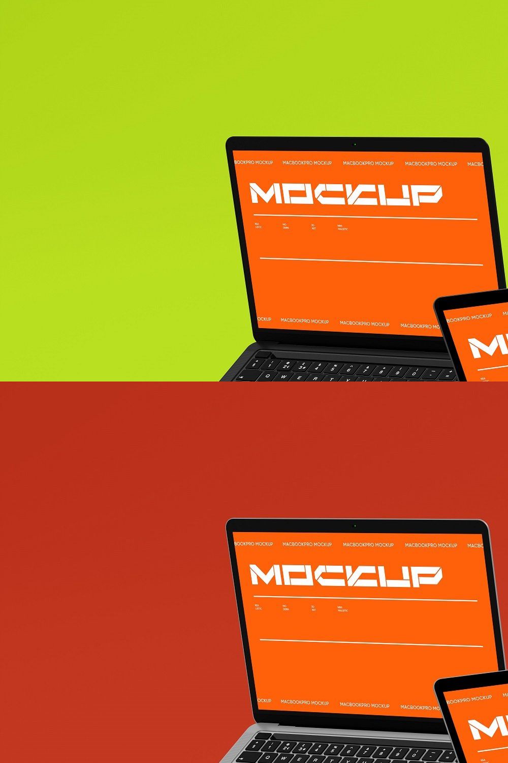 Macbook Pro Mockup Vol.3 pinterest preview image.