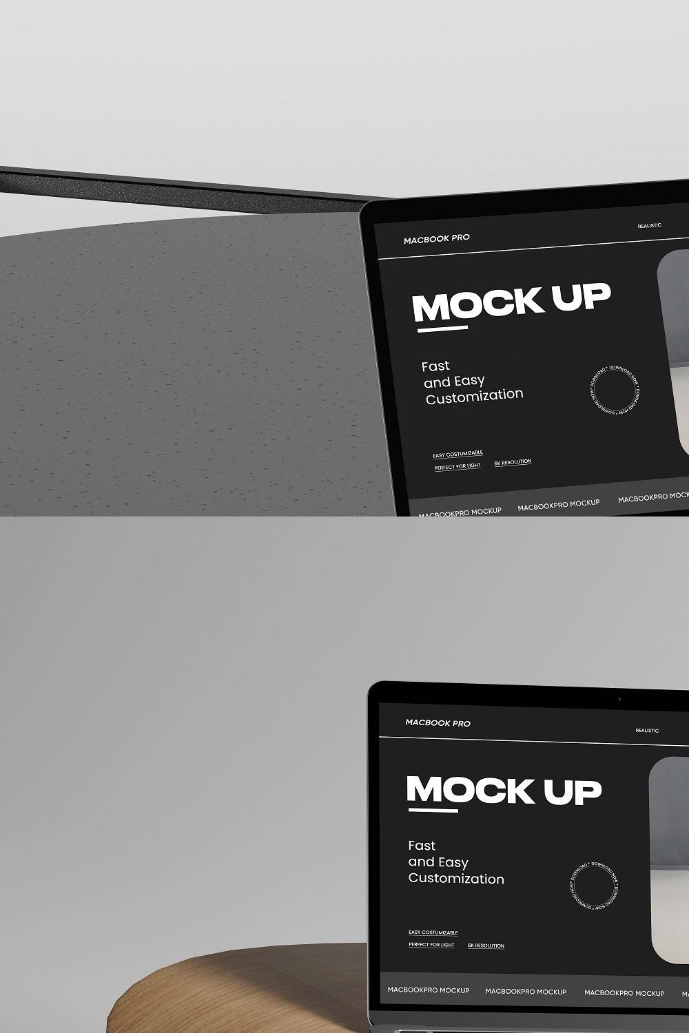 Macbook Pro Mockup Vol.7 pinterest preview image.